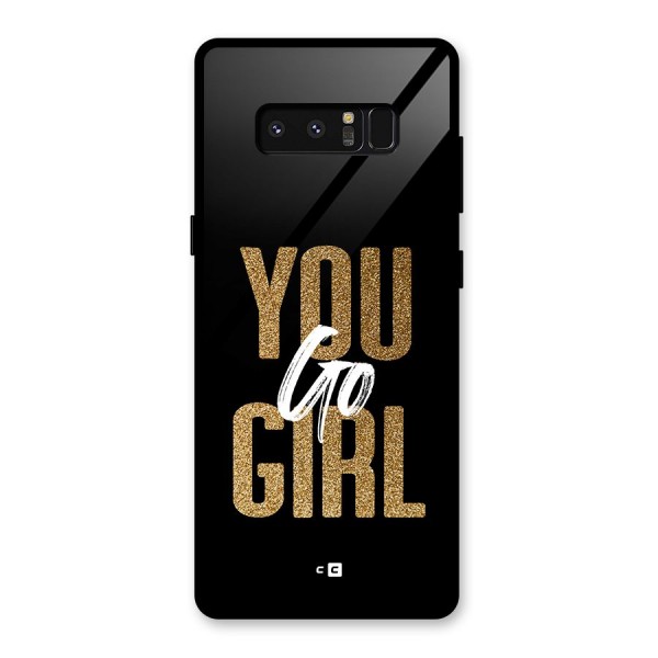 Confident Girl Glass Back Case for Galaxy Note 8