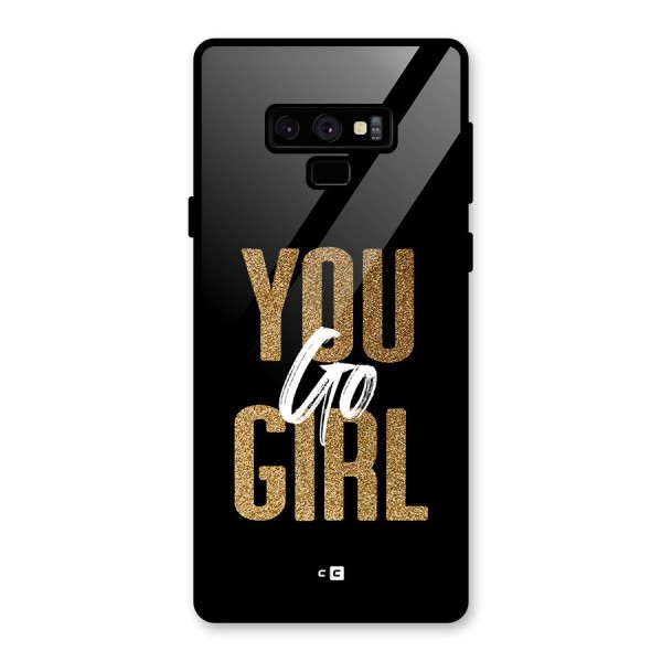 Confident Girl Glass Back Case for Galaxy Note 9