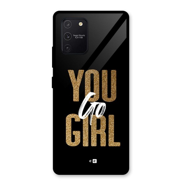 Confident Girl Glass Back Case for Galaxy S10 Lite