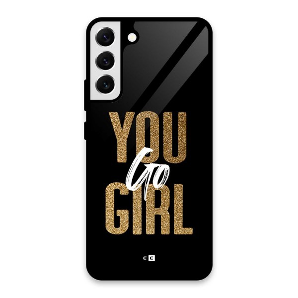 Confident Girl Glass Back Case for Galaxy S22 Plus 5G