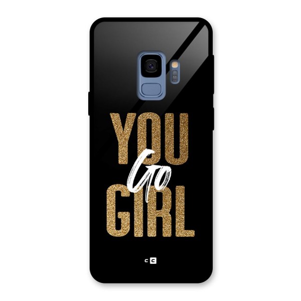 Confident Girl Glass Back Case for Galaxy S9