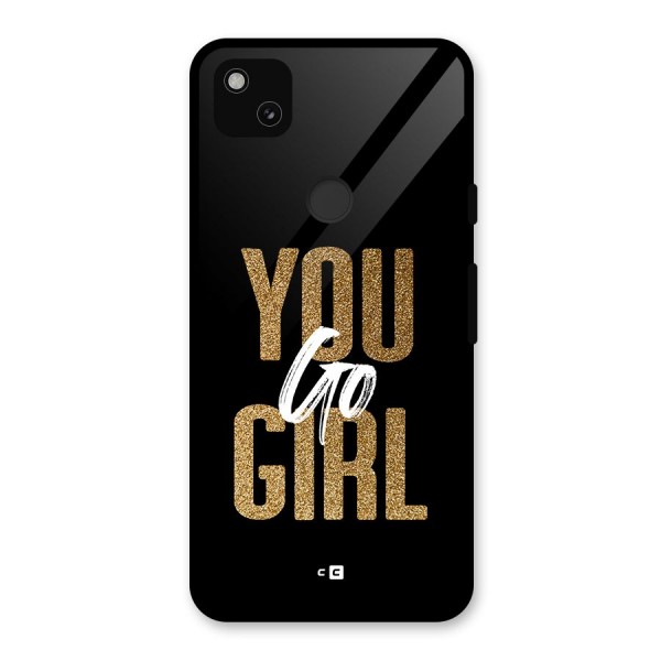 Confident Girl Glass Back Case for Google Pixel 4a