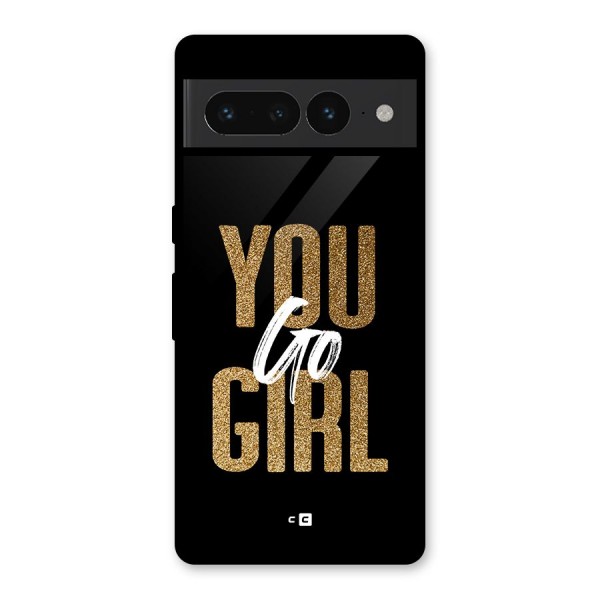 Confident Girl Glass Back Case for Google Pixel 7 Pro