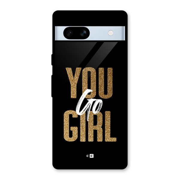 Confident Girl Glass Back Case for Google Pixel 7a