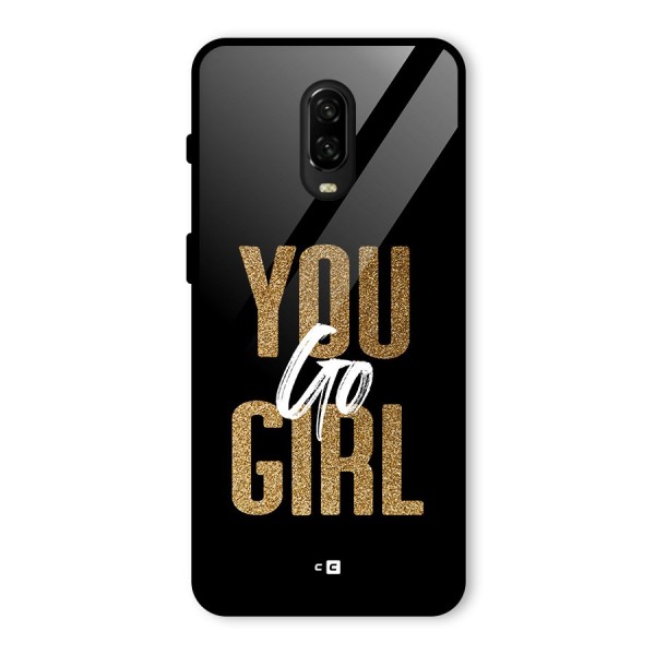 Confident Girl Glass Back Case for OnePlus 6T