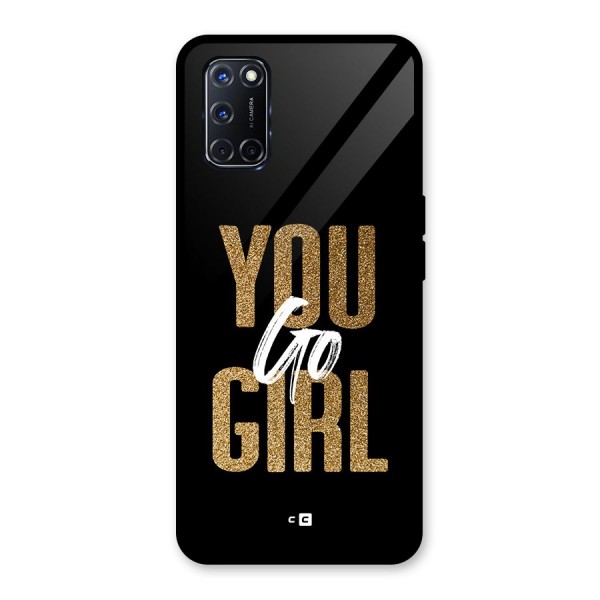 Confident Girl Glass Back Case for Oppo A52