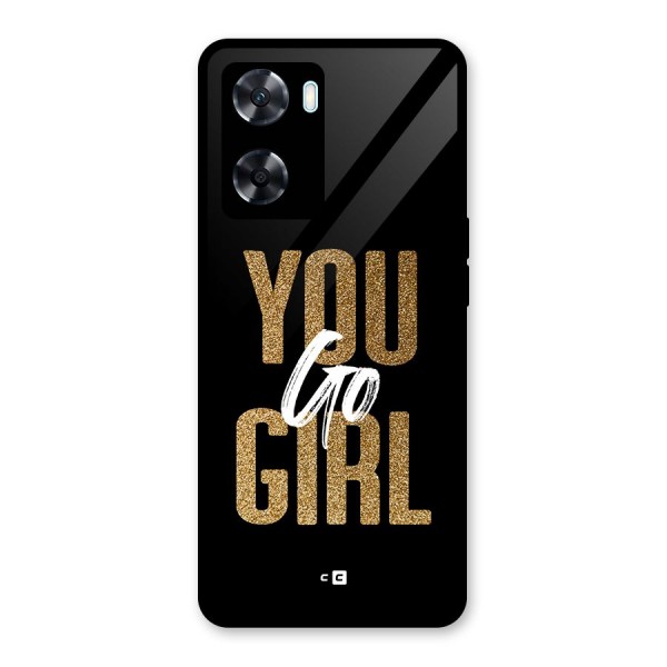 Confident Girl Glass Back Case for Oppo A77