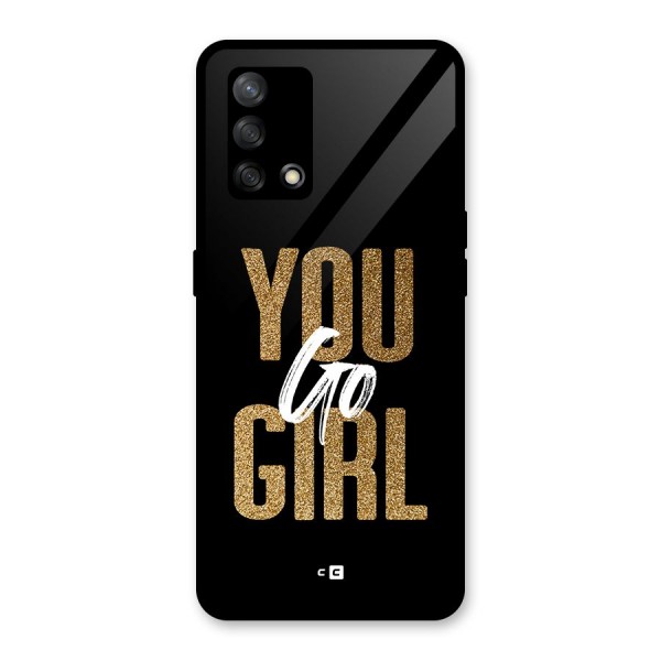 Confident Girl Glass Back Case for Oppo F19