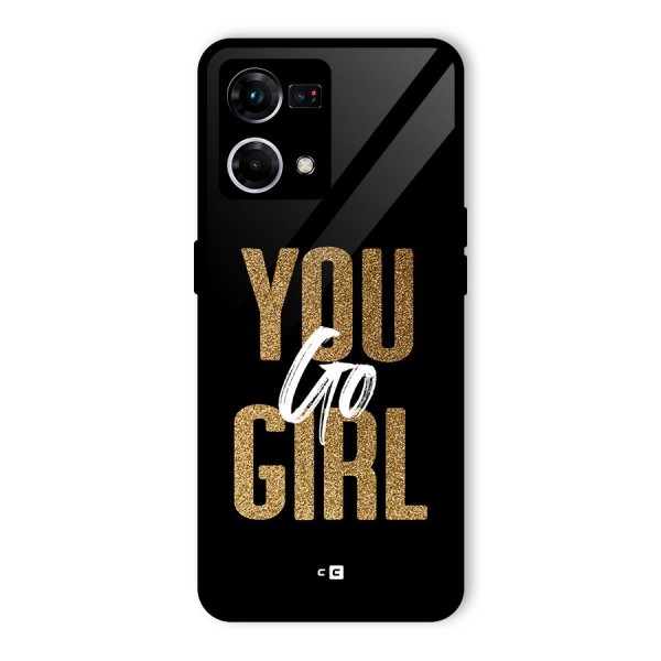 Confident Girl Glass Back Case for Oppo F21 Pro 5G