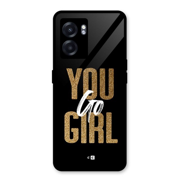 Confident Girl Glass Back Case for Oppo K10 (5G)