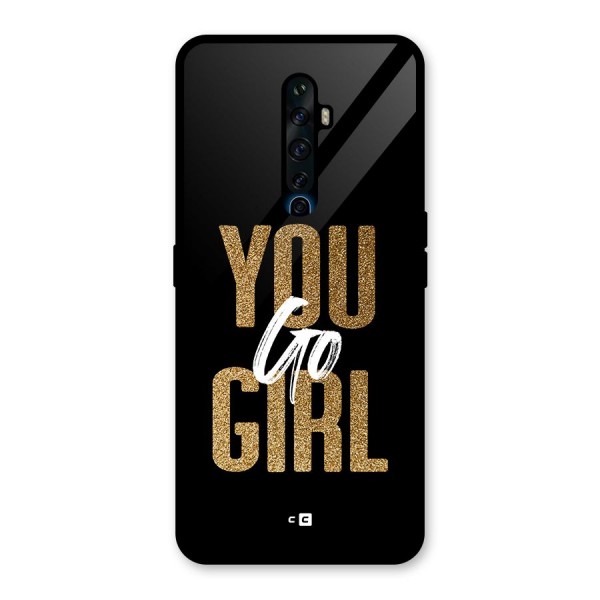 Confident Girl Glass Back Case for Oppo Reno2 F