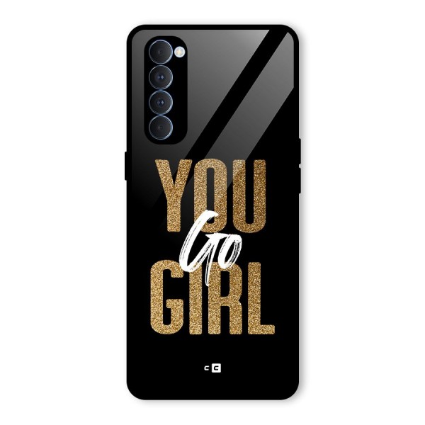 Confident Girl Glass Back Case for Oppo Reno4 Pro