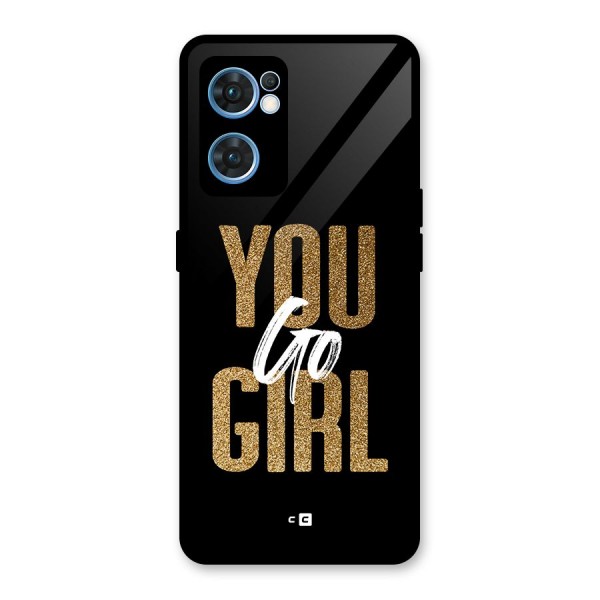 Confident Girl Glass Back Case for Oppo Reno7 5G