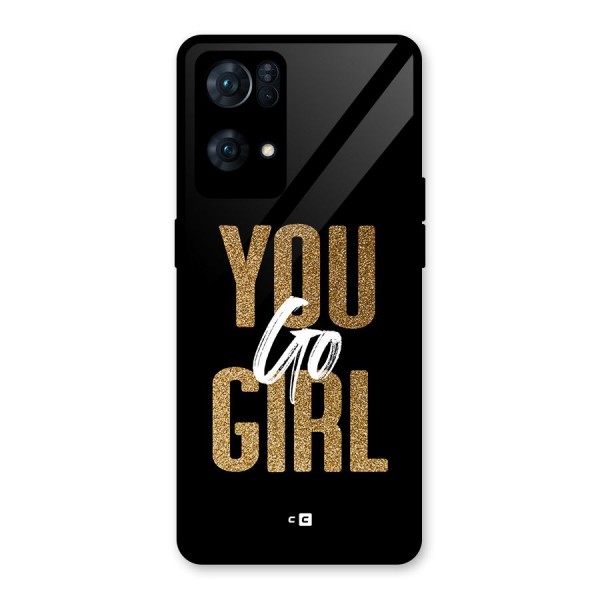 Confident Girl Glass Back Case for Oppo Reno7 Pro 5G