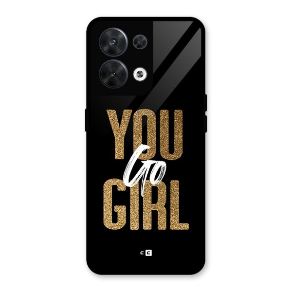 Confident Girl Glass Back Case for Oppo Reno8 5G