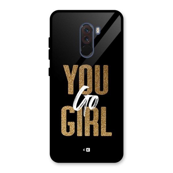 Confident Girl Glass Back Case for Poco F1