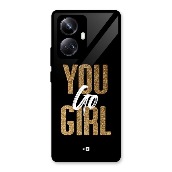 Confident Girl Glass Back Case for Realme 10 Pro Plus