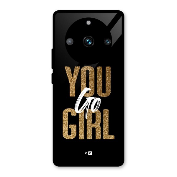 Confident Girl Glass Back Case for Realme 11 Pro