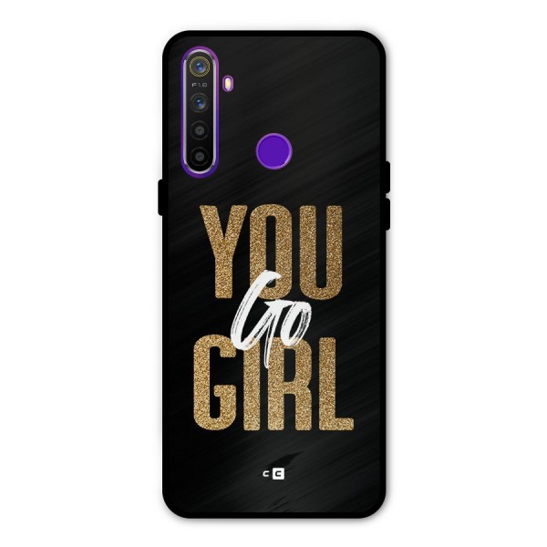 Confident Girl Glass Back Case for Realme 5s