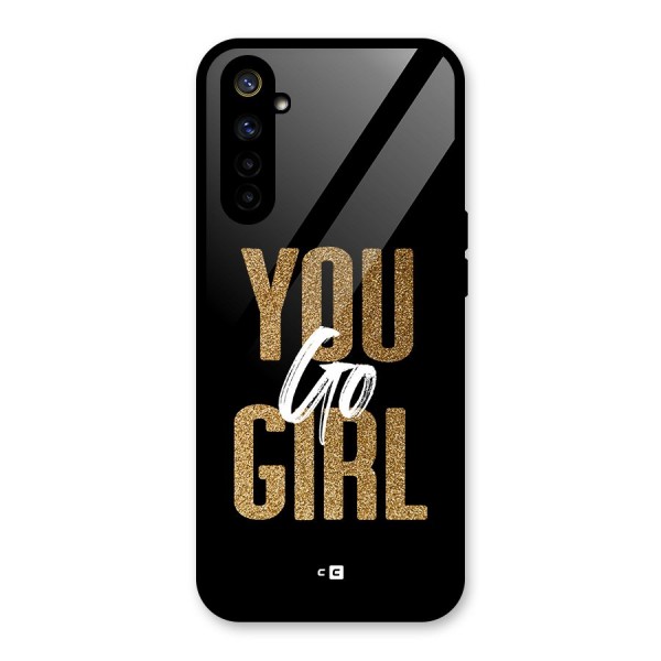 Confident Girl Glass Back Case for Realme 6