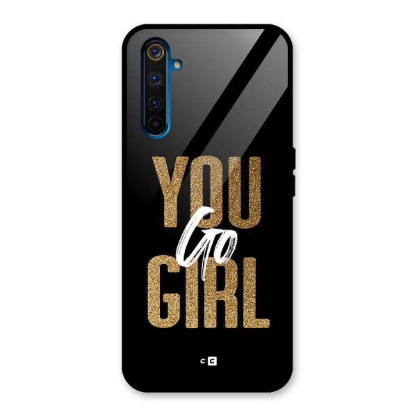 Confident Girl Glass Back Case for Realme 6 Pro