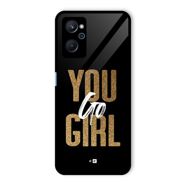 Confident Girl Glass Back Case for Realme 9i