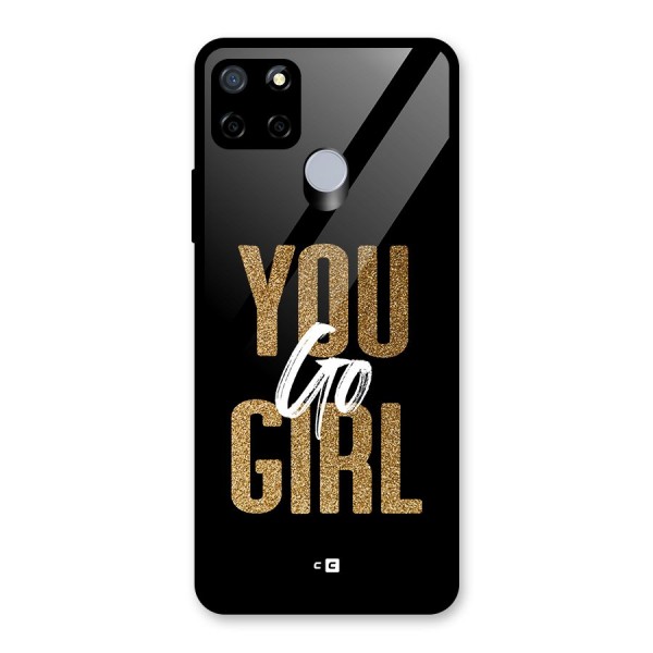 Confident Girl Glass Back Case for Realme C15