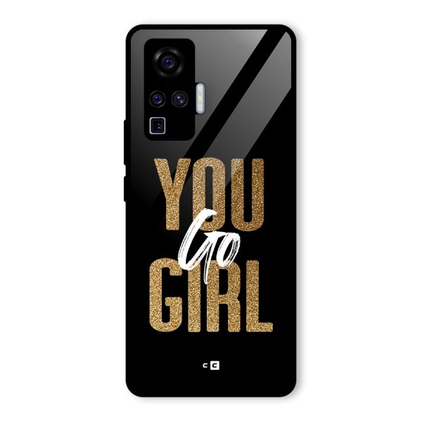 Confident Girl Glass Back Case for Vivo X50 Pro