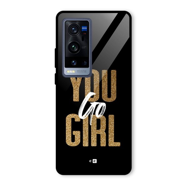 Confident Girl Glass Back Case for Vivo X60 Pro Plus