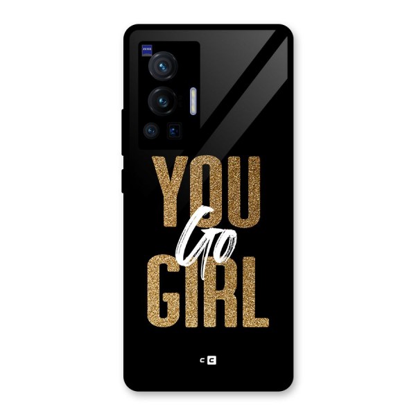 Confident Girl Glass Back Case for Vivo X70 Pro