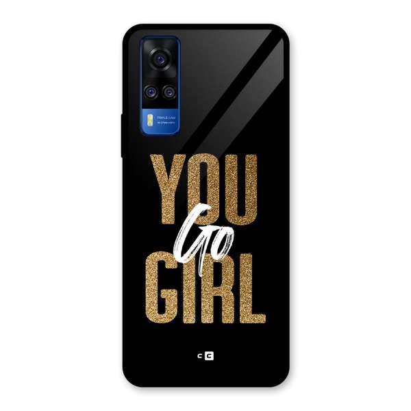 Confident Girl Glass Back Case for Vivo Y51