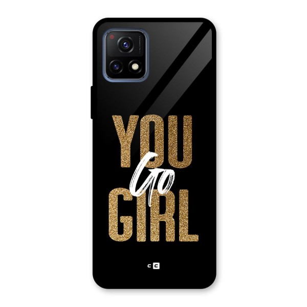 Confident Girl Glass Back Case for Vivo Y72 5G