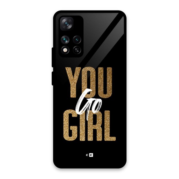 Confident Girl Glass Back Case for Xiaomi 11i HyperCharge 5G