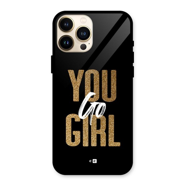 Confident Girl Glass Back Case for iPhone 13 Pro Max