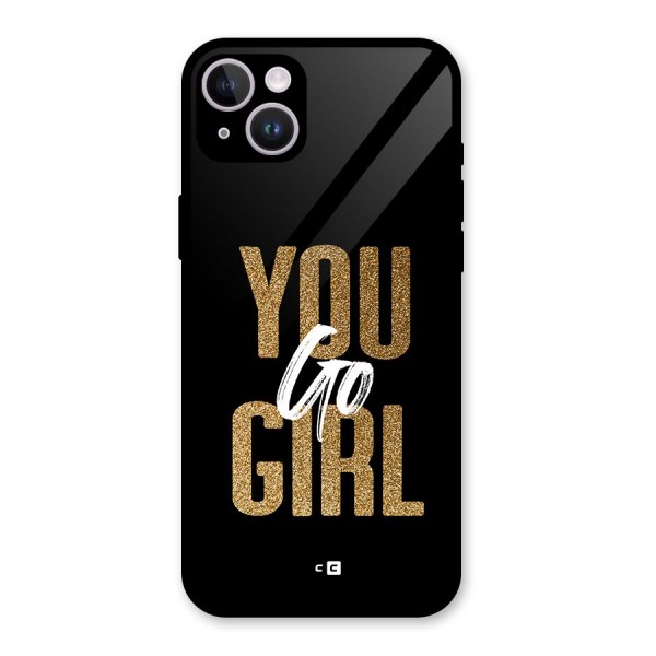 Confident Girl Glass Back Case for iPhone 14 Plus