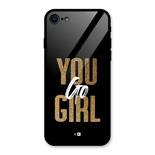 Confident Girl Glass Back Case for iPhone SE 2020