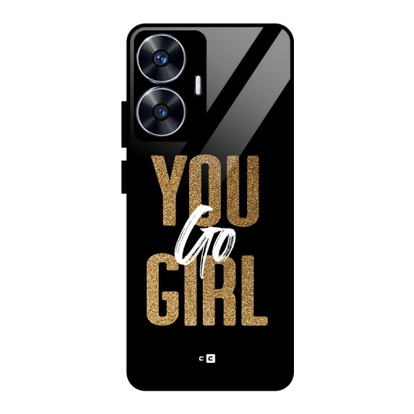 Confident Girl Glass Back Case for realme C55