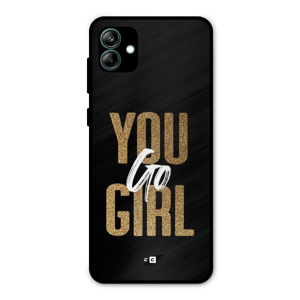 Confident Girl Metal Back Case for Galaxy A04