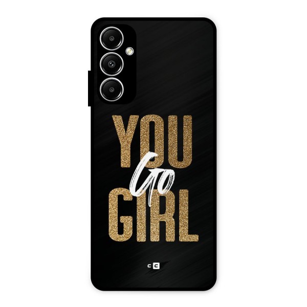 Confident Girl Metal Back Case for Galaxy A05s