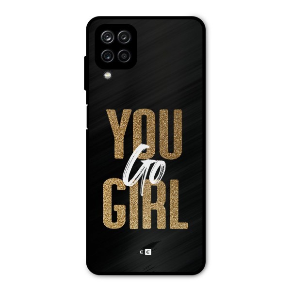 Confident Girl Metal Back Case for Galaxy A12