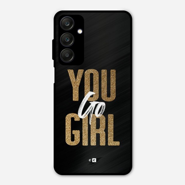 Confident Girl Metal Back Case for Galaxy A25 5G