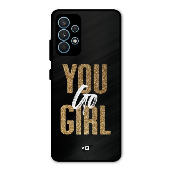 Confident Girl Metal Back Case for Galaxy A32