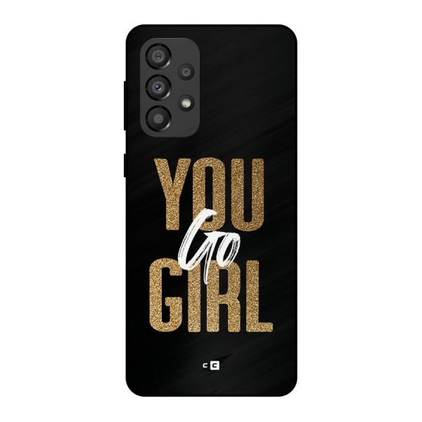 Confident Girl Metal Back Case for Galaxy A33 5G