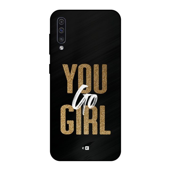 Confident Girl Metal Back Case for Galaxy A50