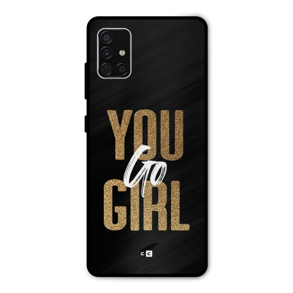 Confident Girl Metal Back Case for Galaxy A51