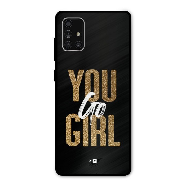 Confident Girl Metal Back Case for Galaxy A71