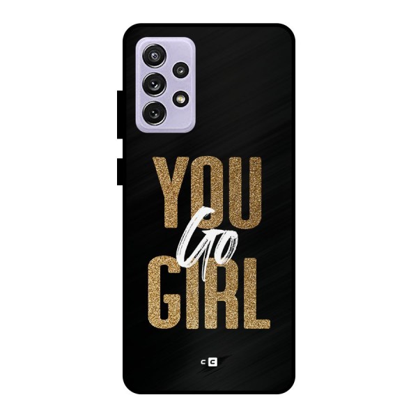 Confident Girl Metal Back Case for Galaxy A72