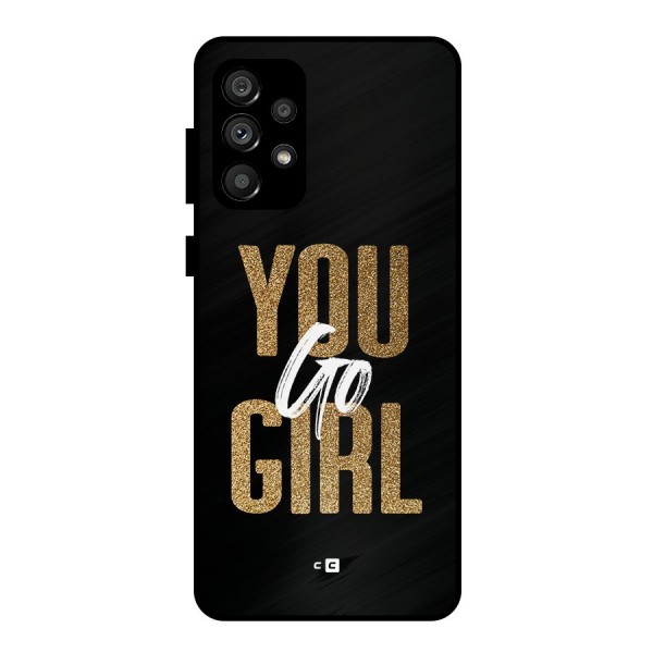 Confident Girl Metal Back Case for Galaxy A73 5G