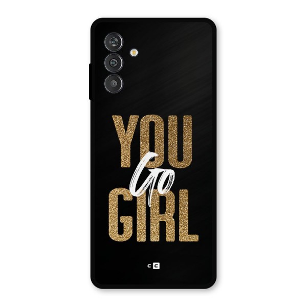 Confident Girl Metal Back Case for Galaxy F13