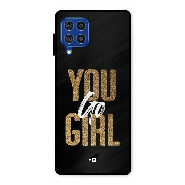 Confident Girl Metal Back Case for Galaxy F62